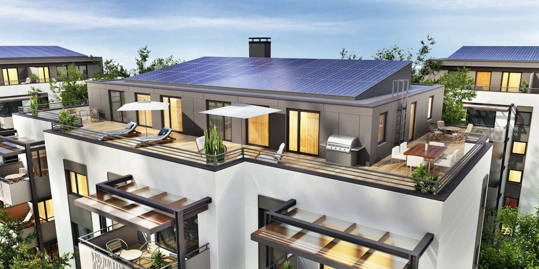 zonnepanelen op flat