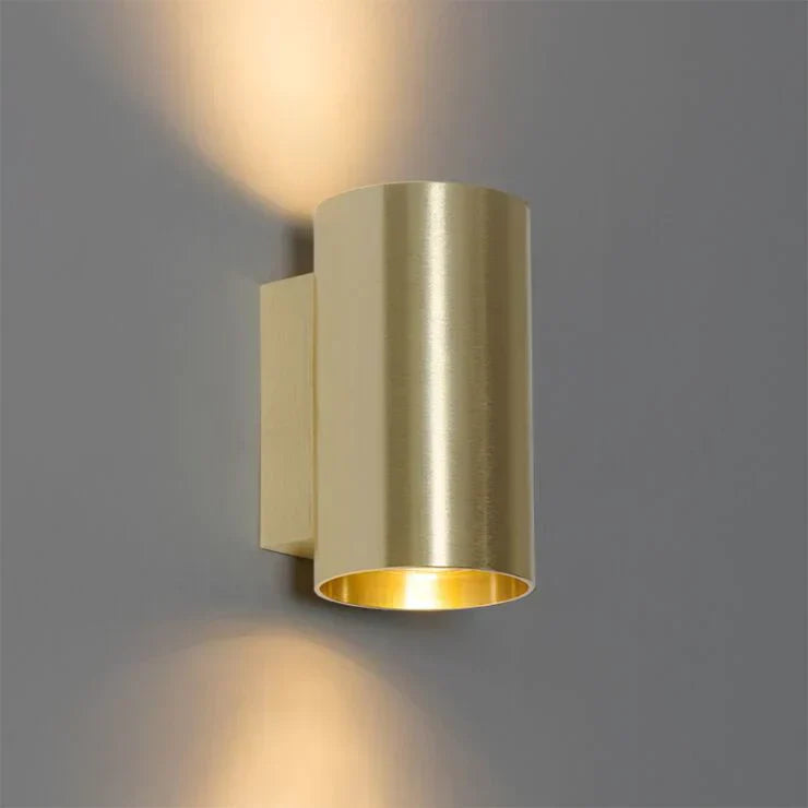 Gouden wandlamp