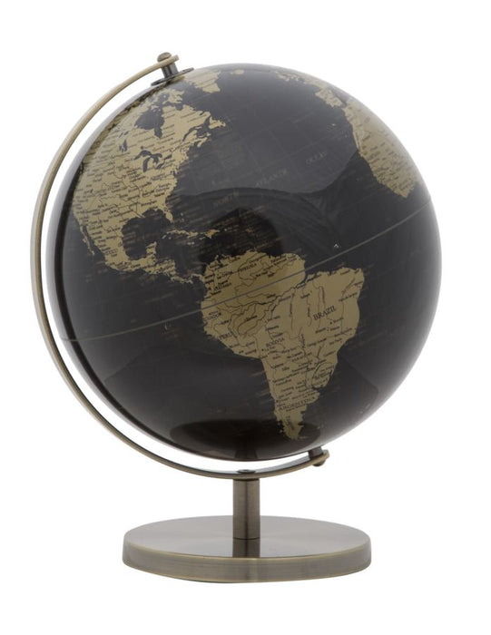 Thatlyfestyle Wanderlust Globe Zwart Brons