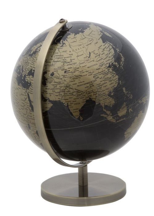 Thatlyfestyle Wanderlust Globe Zwart Brons