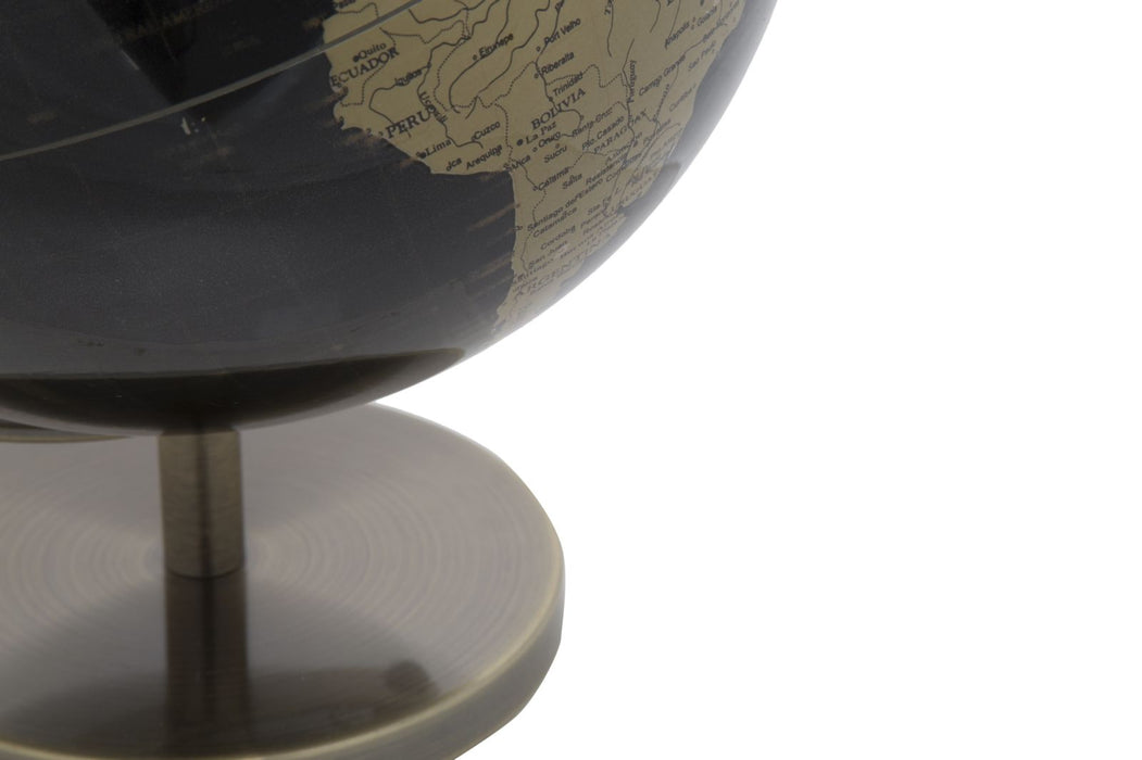 Thatlyfestyle Wanderlust Globe Zwart Brons