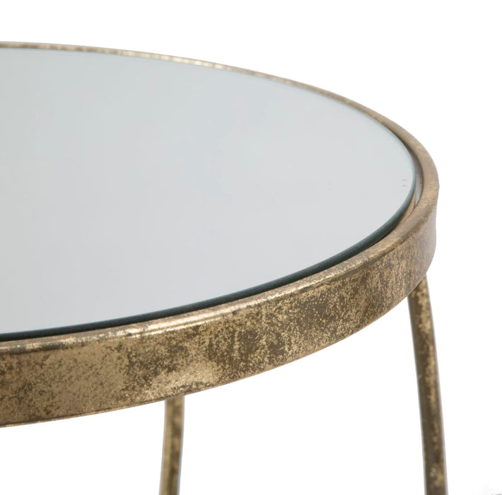 GlamTwist Tafel Goud Metaal Spiegelglas