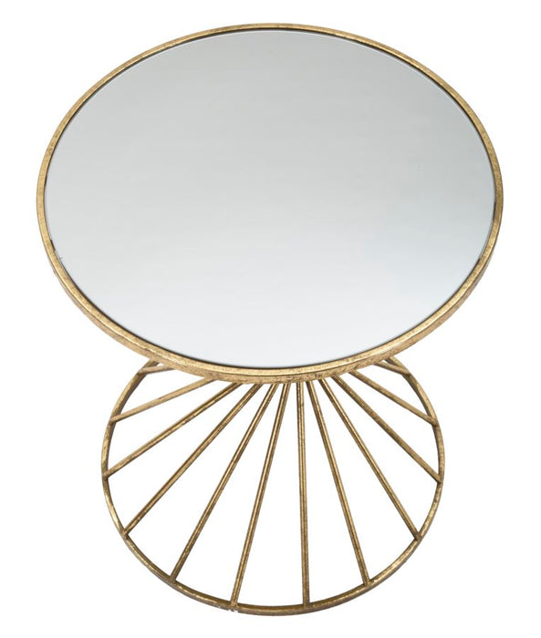 Thatlyfestyle GlamourSphere Bijzettafel Rond Goud Spiegelglas