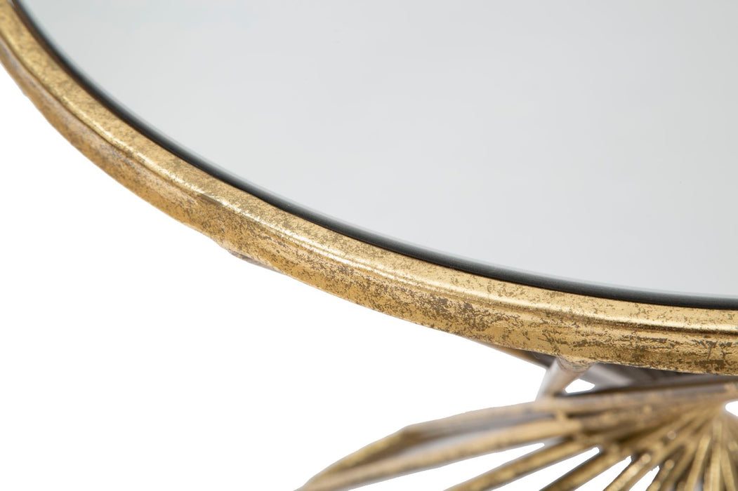 Thatlyfestyle GlamourSphere Bijzettafel Rond Goud Spiegelglas