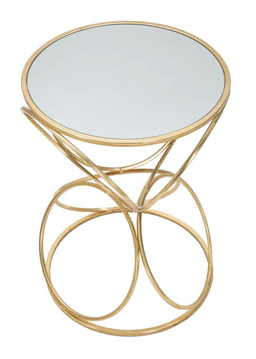 Thatlyfestyle Elegance Circlly Gouden Bijzettafel Spiegel 53 cm