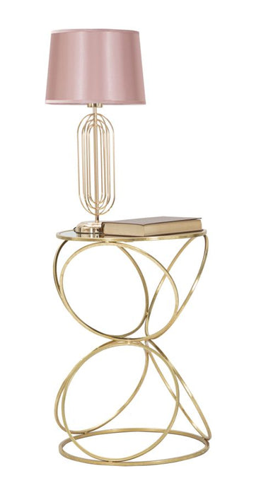 Thatlyfestyle Elegance Circlly Gouden Bijzettafel Spiegel 61 cm