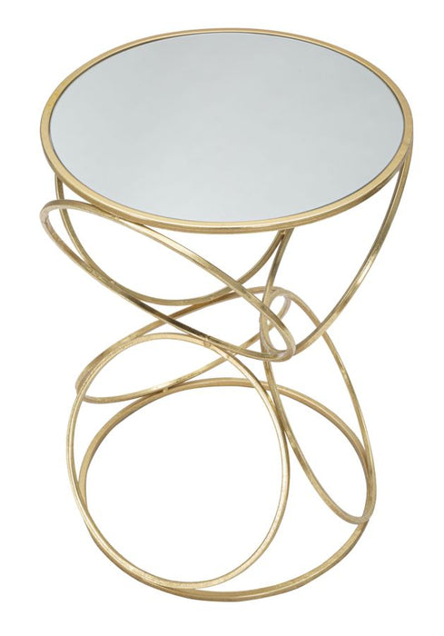 Thatlyfestyle Elegance Circlly Gouden Bijzettafel Spiegel 61 cm