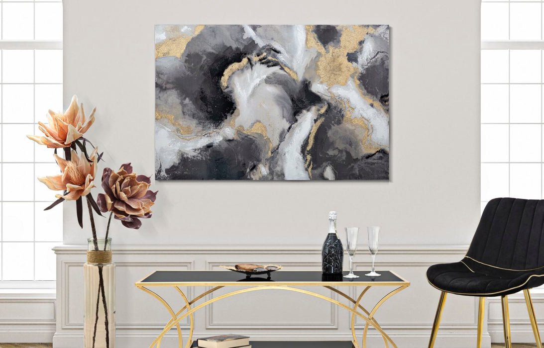 Thatlyfestyle Elegant Fusion Schilderij Goud & Zilver