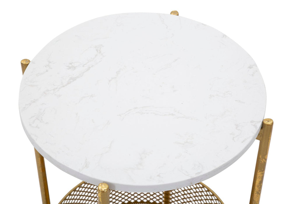 Thatlyfestyle Luxe Cadenza Bijzettafel Marmer Goud