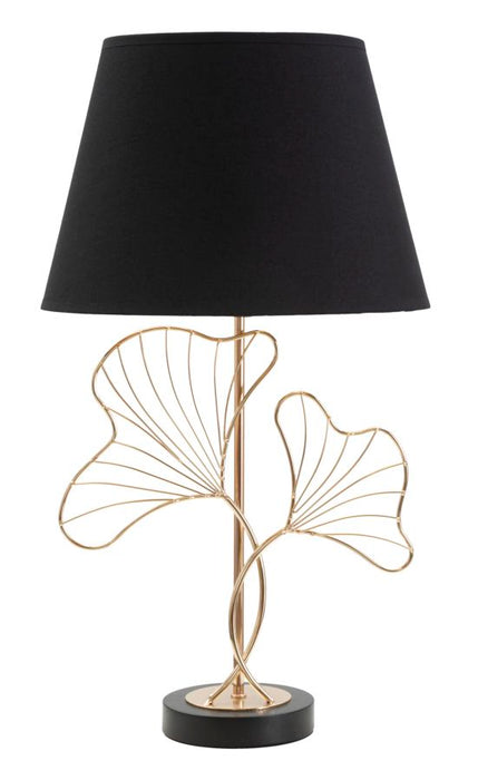 Thatlyfestyle Luxe Leaf Tafellamp Goud Zwart