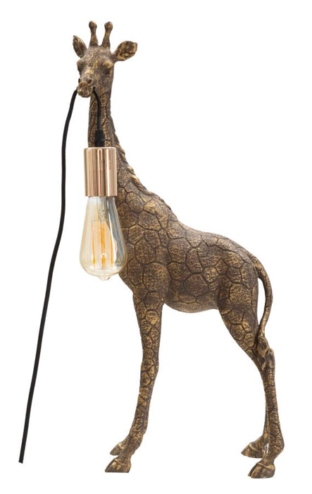 Thatlyfestyle GiraffeJoy Tafellamp Goud Resin