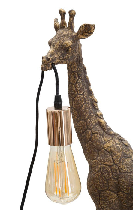 Thatlyfestyle GiraffeJoy Tafellamp Goud Resin