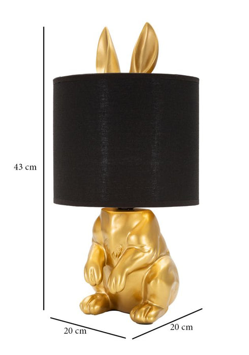 Thatlyfestyle "Glimmerbunny" Tafellamp Goud Zwart