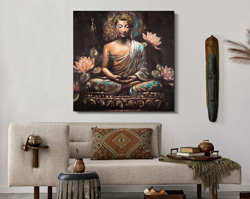 Thatlyfestyle Schilderij Zen Harmony Boeddha Handgemaakt