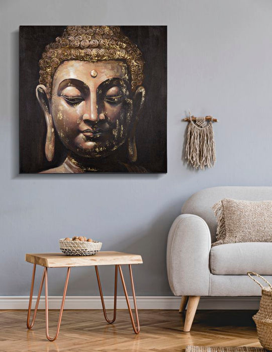 Thatlyfestyle Schilderij Zen Blis Buddha Handgemaakt