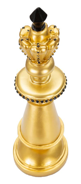 Thatlyfestyle Majestueuze Schaakkoning Goud Zwart 32,5cm