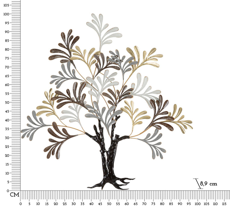 Thatlyfestyle Tree Elegance Wanddecoratie Metaal 97x100 cm