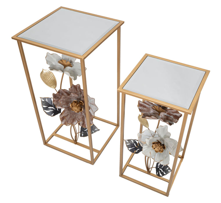 Thatlyfestyle Blossom Glow Tafel Set Goud Spiegelglas