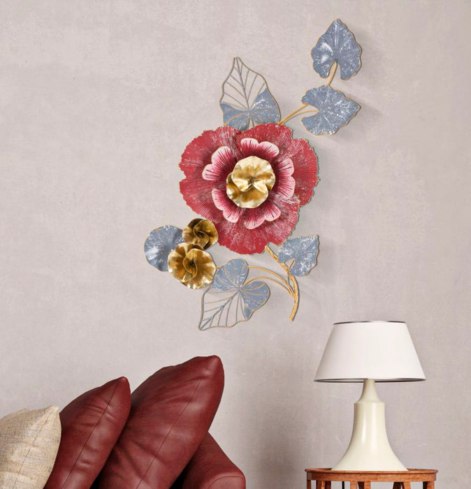 Thatlyfestyle Vibrant Bloom Wanddecoratie Metaal 62x112 cm