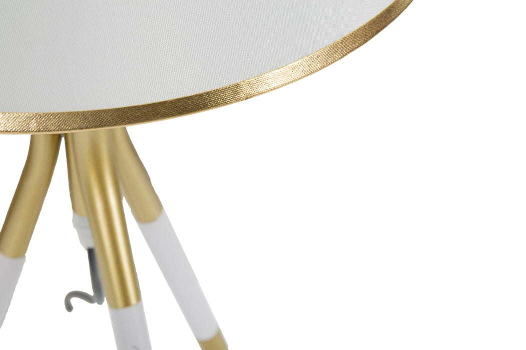 Thatlyfestyle Luxe Tripod Tafellamp Wit Goud