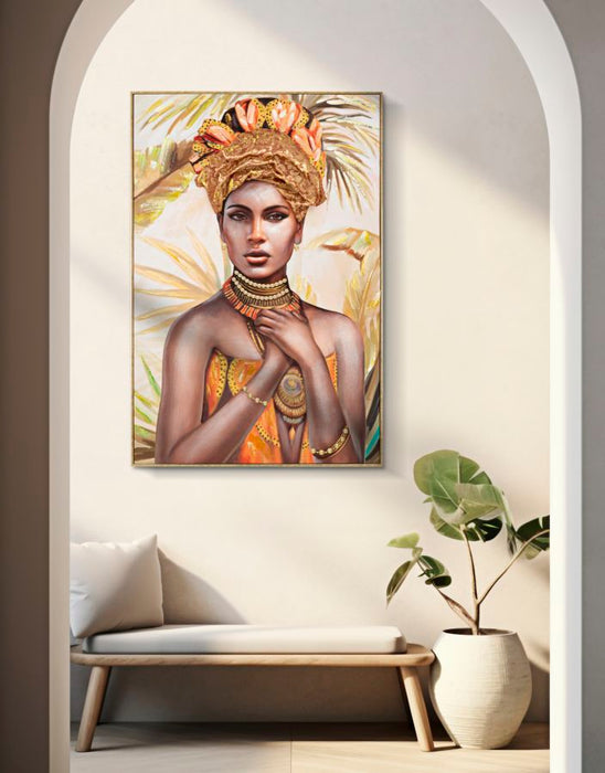 Thatlyfestyle Aurora Canvas Schilderij Vrouw Goud