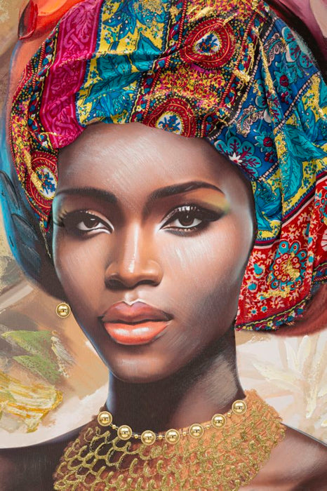 Thatlyfestyle "Serena's Grace" Schilderij Afrikaans Goud