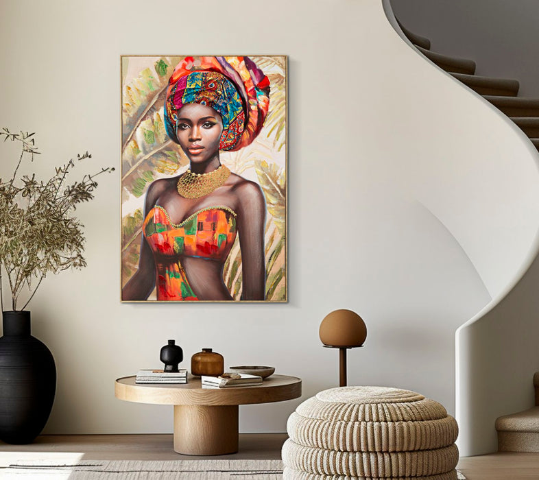 Thatlyfestyle "Serena's Grace" Schilderij Afrikaans Goud