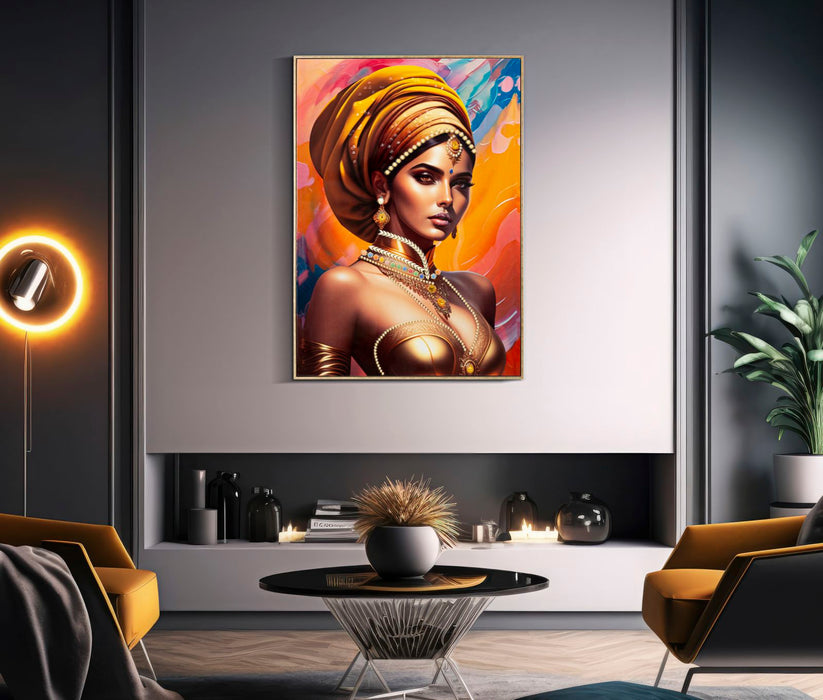 Thatlyfestyle Samira's Serenity Schilderij Goud Rechts