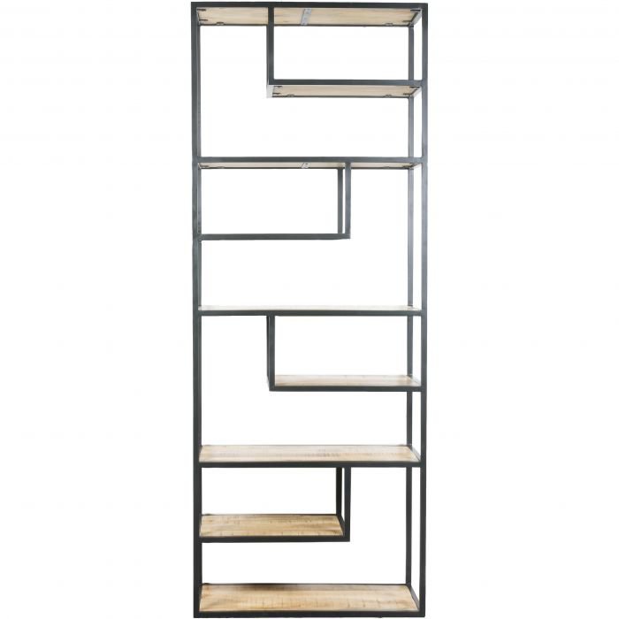 Vakkenkast Huub Hout 210 x 80 cm  - Roomdivider - ThatLyfeStyle