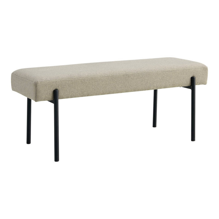 Swindon Bench - Bank, zand met zwarte poten, 100x36x42,5 cm, HN1230