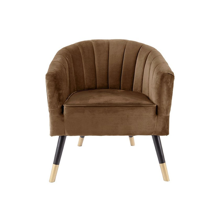 Leitmotiv Fauteuil Royal Bruin Fluweel