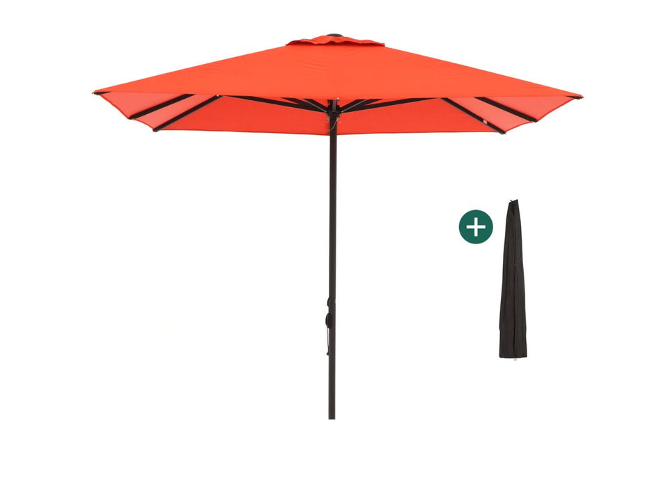 Shadowline Cuba parasol 300x300cm Rood-124508
