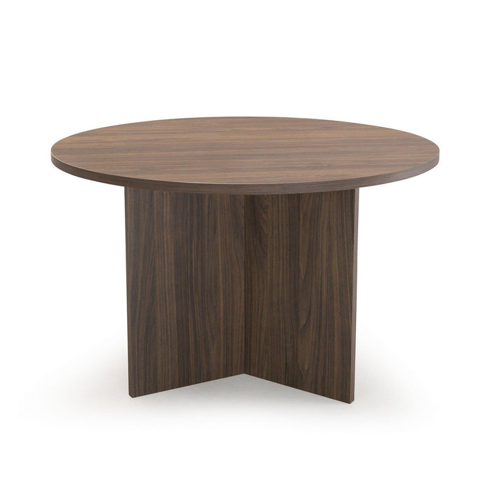 Ronde Eettafel Mae, 120cm, kleur bruin notenhout