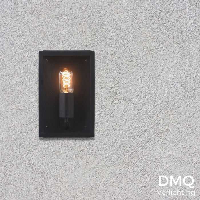 DMQ Buitenlamp Boston 25cm - IP44 Wandlamp Zwart