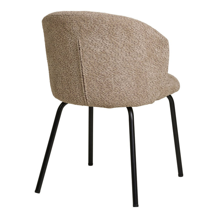 House Nordic ApS Safira Eetkamerstoel Beige Bouclé