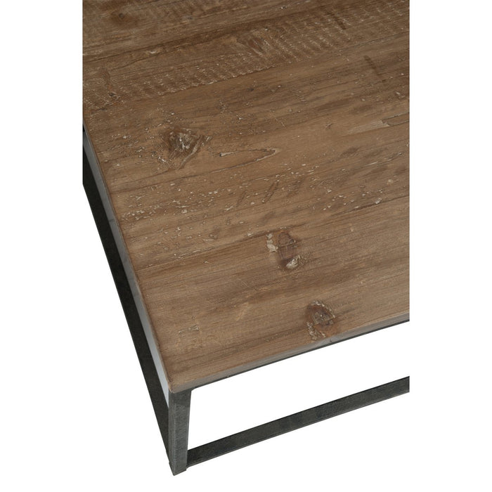 J-Line Bijzettafel Hout/Metaal Bruin+Zwart - ThatLyfeStyle