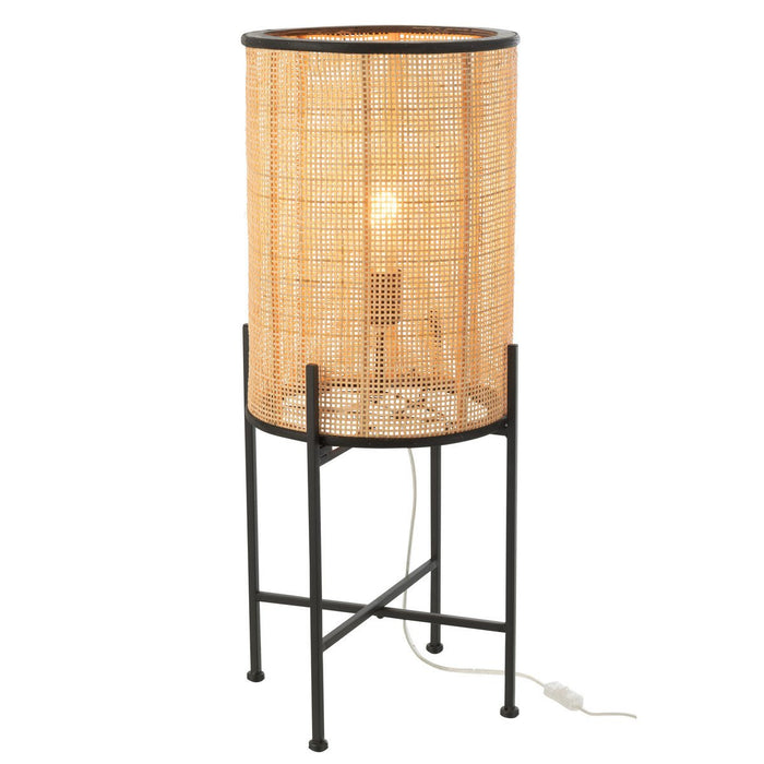 J-Line lamp Staand - hout - metaal - naturel