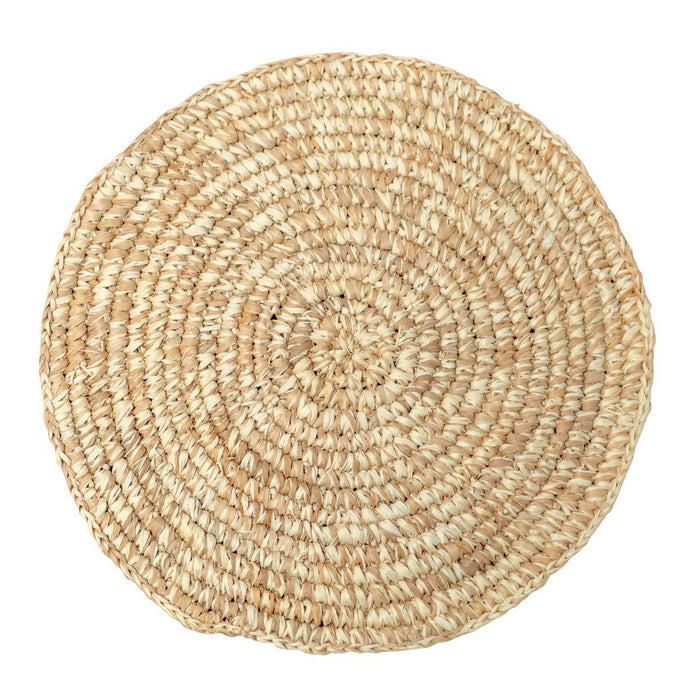 Placemat Tafelmat Rond Van Raffia (Set van 2, 4 of 6) URUP