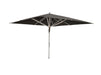 Glatz Fortello LED parasol 400x400cm Zwart-122873