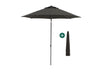 Shadowline Pushup parasol Ø 250cm Grijs-115966