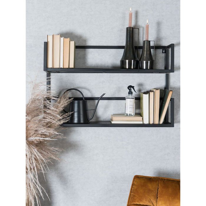 Wandplank Vintage Zwart Mangohout - Duo - ThatLyfeStyle