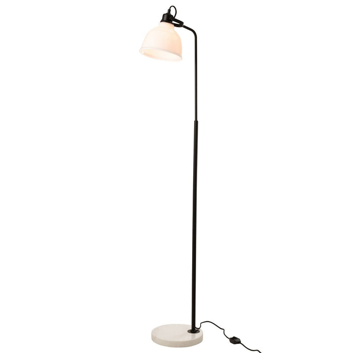 J-Line vloerlamp Magali - metaal/glas - wit