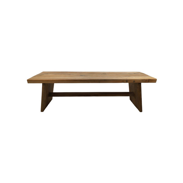 HSM Collection-Rechthoekige Bank-140x35x45-Naturel-Teak