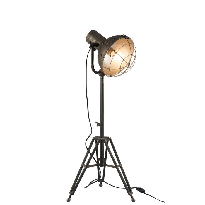 J-Line Spothlight staande lamp - metaal - grijs