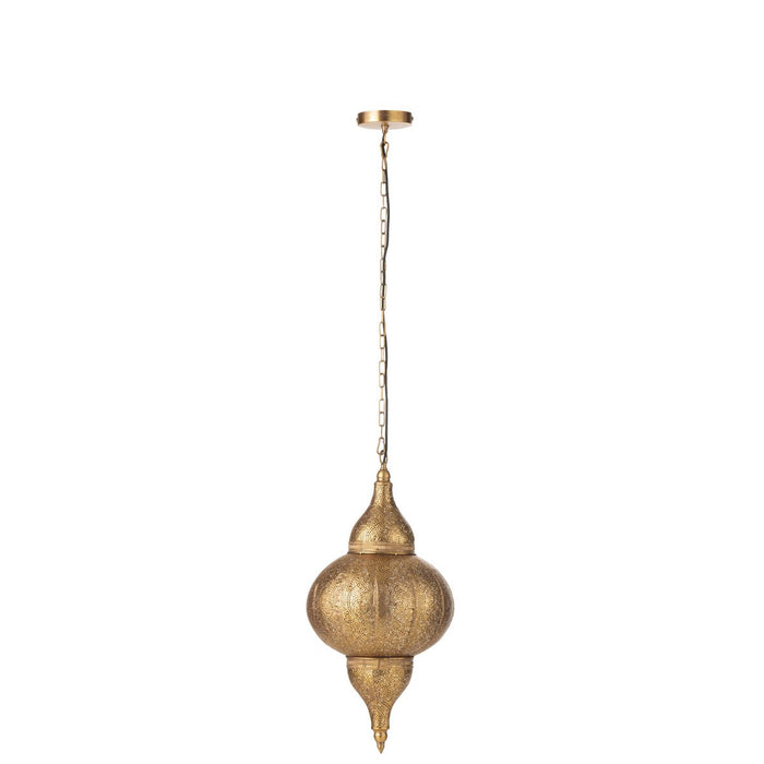 J-Line hanglamp Boor - metaal - goud - small