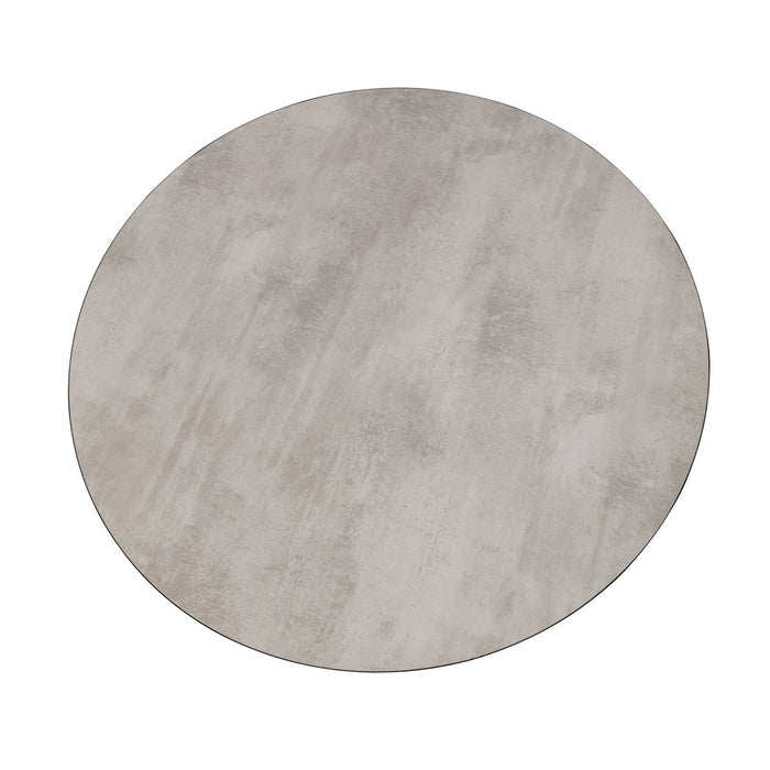 Stalux Ronde eettafel 'Daan' 120cm, kleur zwart / beton