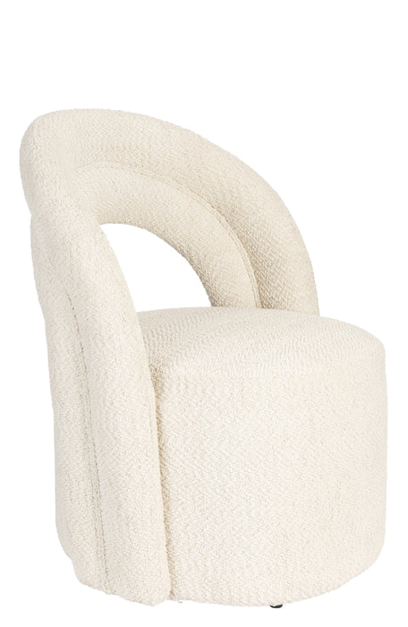 Dutchbone Draaifauteuil Seina Bouclé