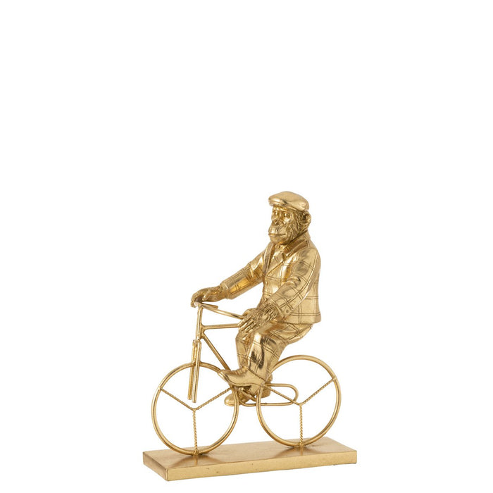 J-Line Aap Fiets Poly Goud Small