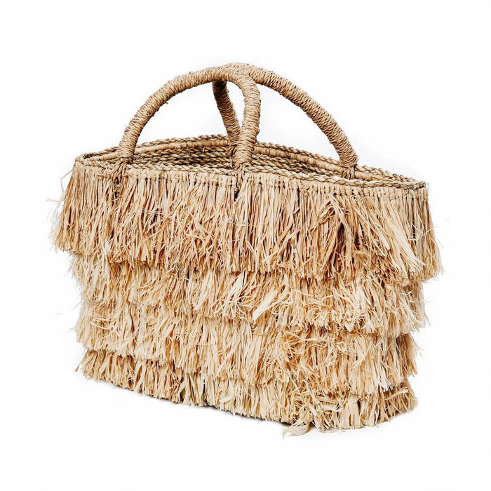 De Raffia Bahama's Mand - Naturel