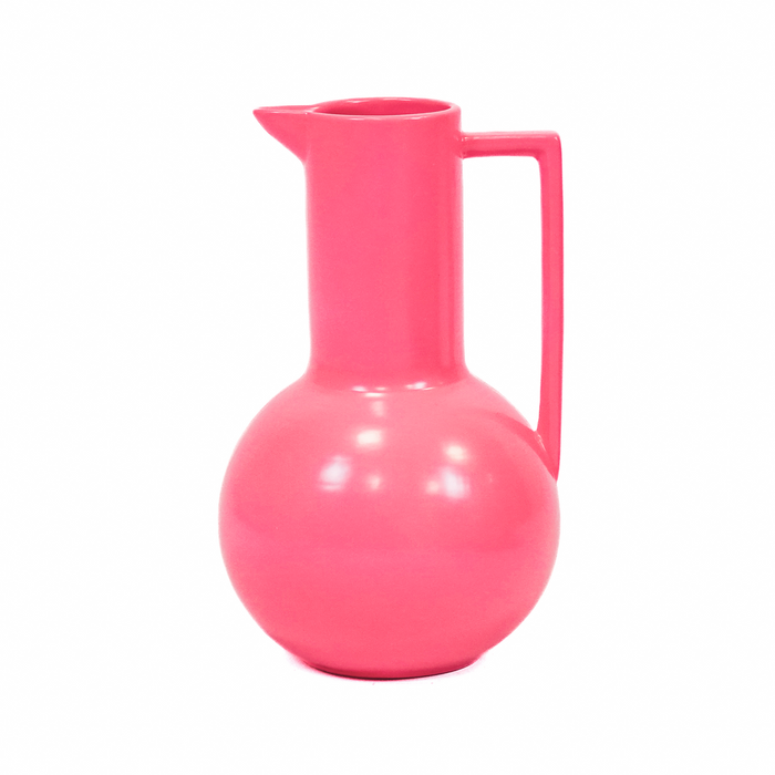 Vaas - Kan - Keramiek - Neon Roze - 17,5x17,5x27,5cm